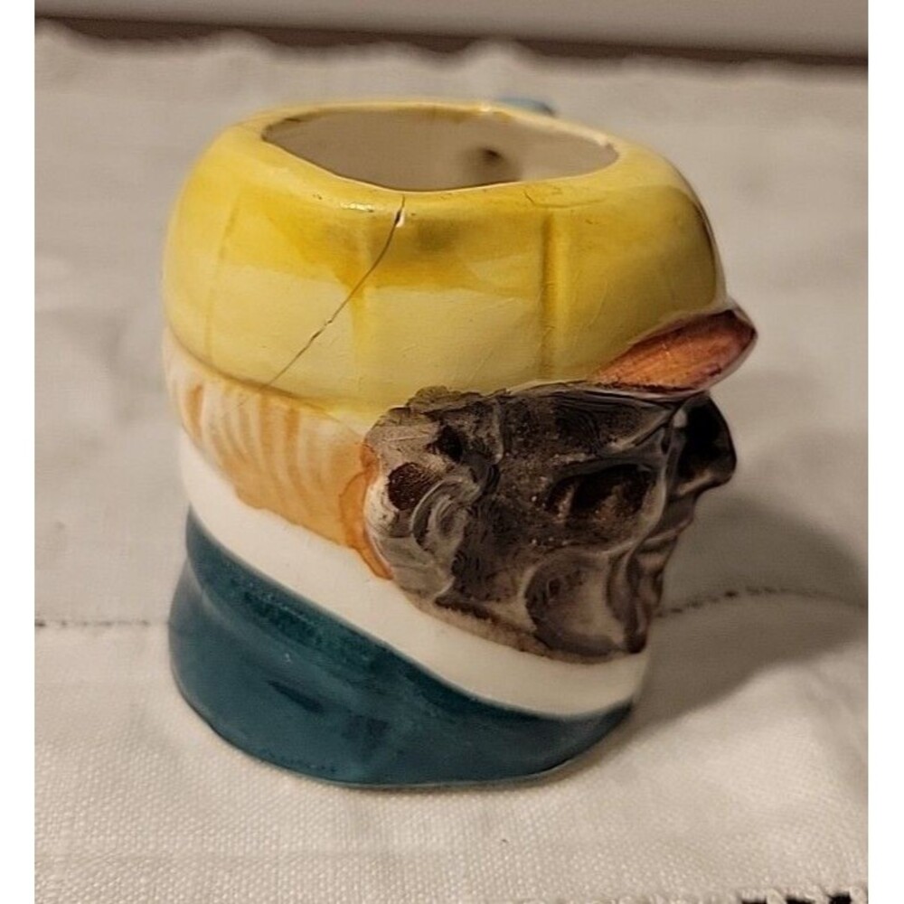 Mini Vintage Toby Mug Japan Hand Painted Ceramic/Porcelain - Picture 2 of 8